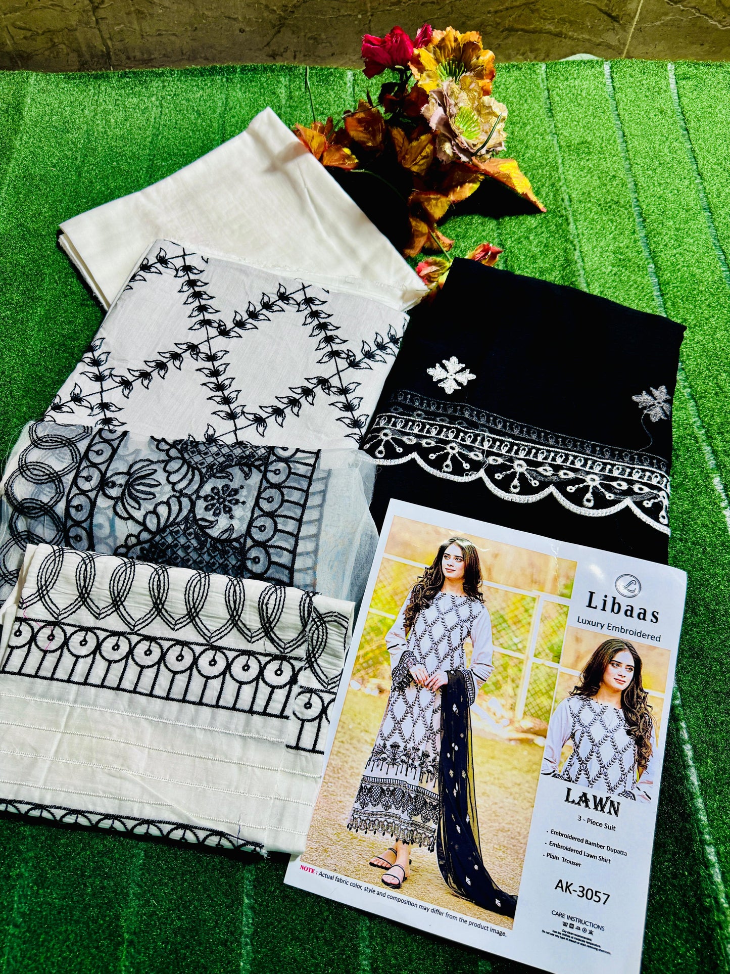Breeza All Season – Elegant 3-Piece Embroidered Suit with Dyed Trouser