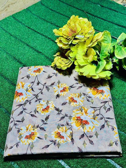 Zari Lawn 3.5-Gaz Embroidered Suit – Summer Collection