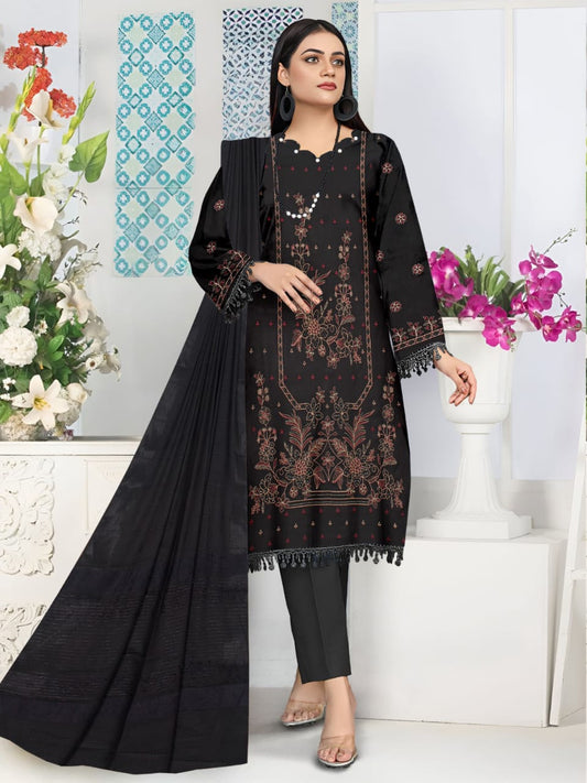 Luxury Dhanak Suit with Velvet Shawl | Winter Collection 2025