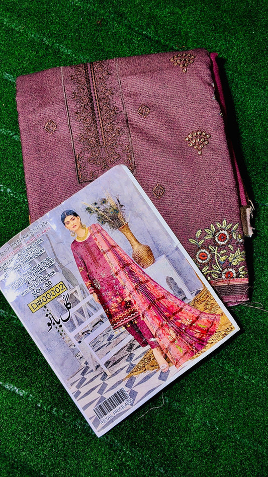 Luxury Digital Panadora Dhanak Suit – Full Sequence Embroidery with Pashmina Velvet Shawl