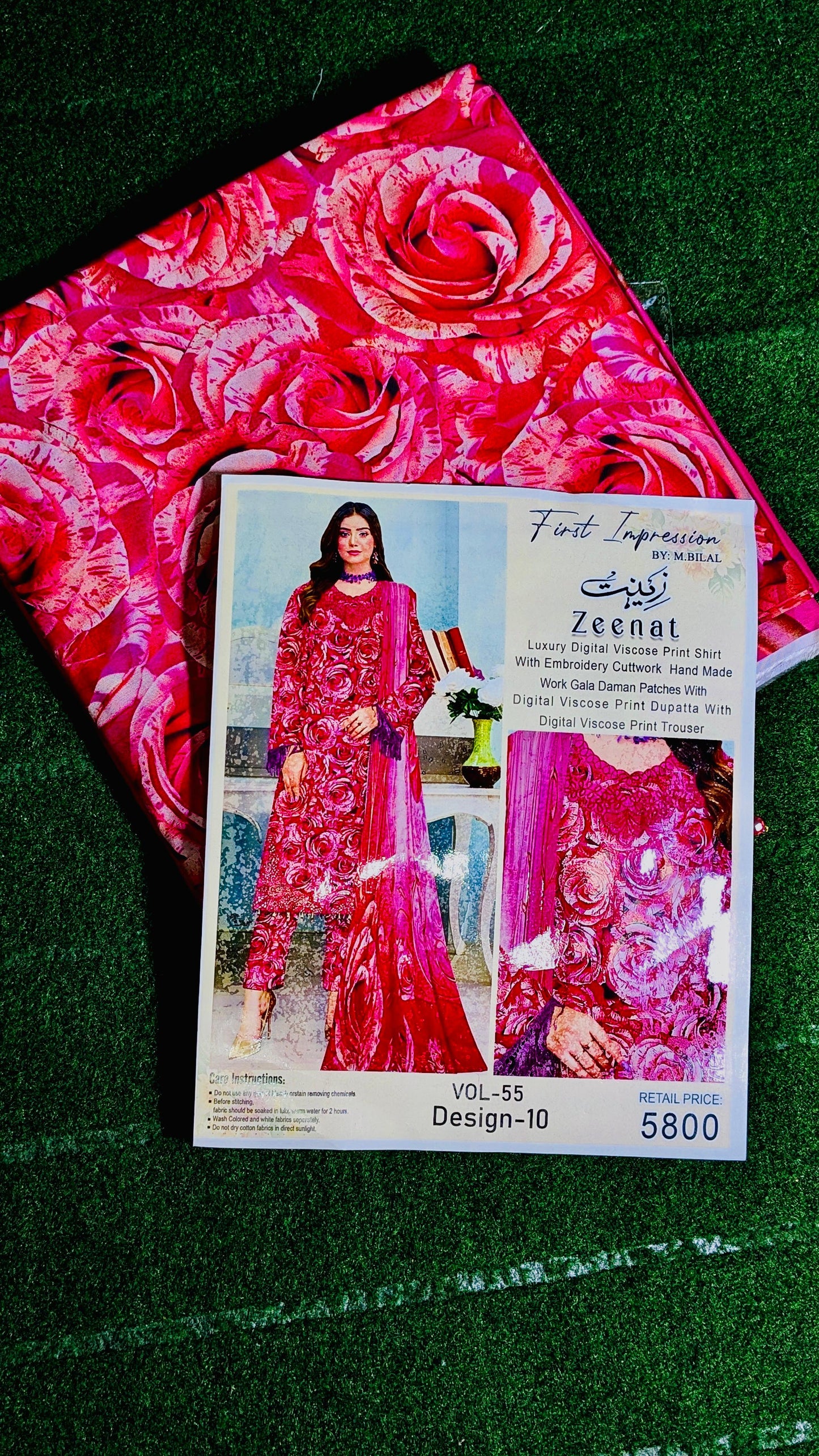 Winter Collection – Premium Digital Viscose 3PC Suit with Neck & Daman Patches