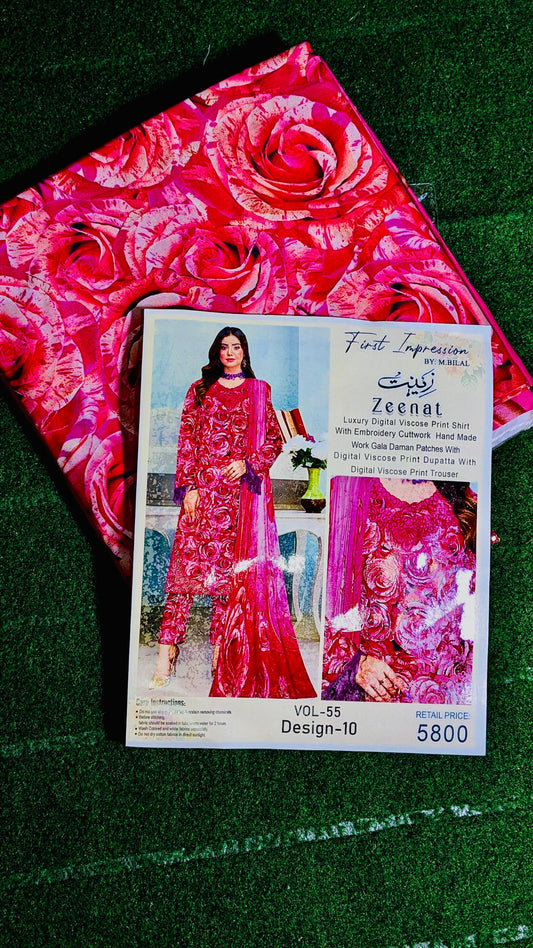 Winter Collection – Premium Digital Viscose 3PC Suit with Neck & Daman Patches