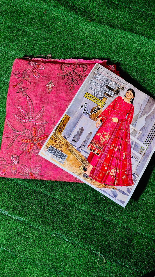 Luxury Digital Panadora Dhanak Suit – Full Sequence Embroidery with Pashmina Velvet Shawl