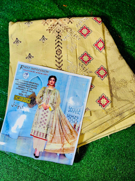Handmade Embroidered Winter Outfit with Wool Shawl & Dyed Trouser