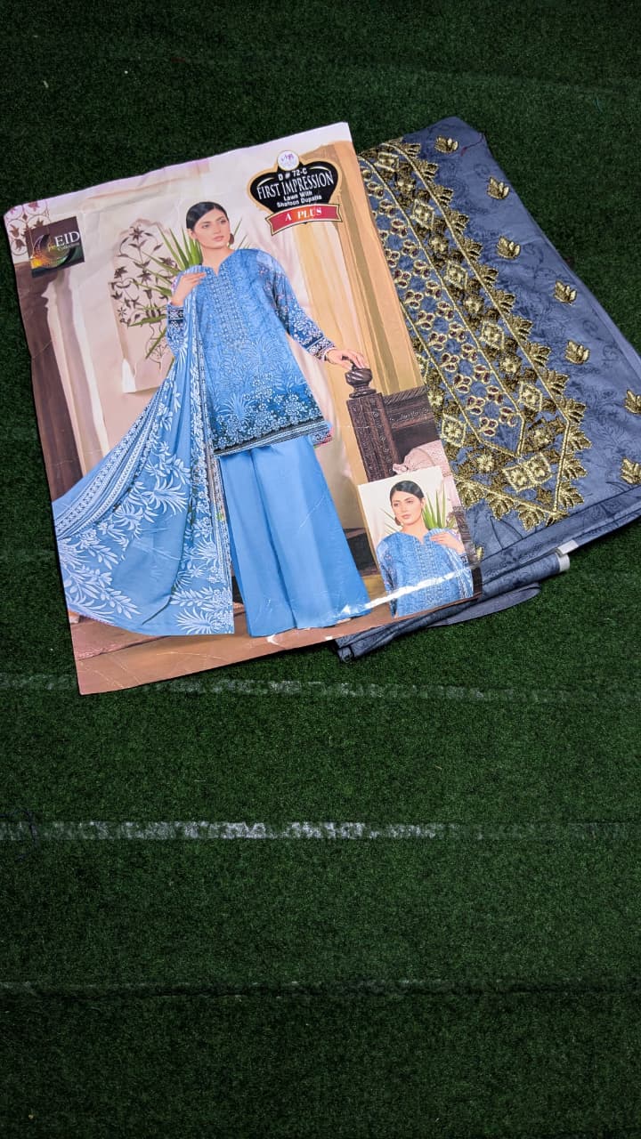 ✨ Dreamy Khaddar Elegance – Three-Piece Perfection ✨
