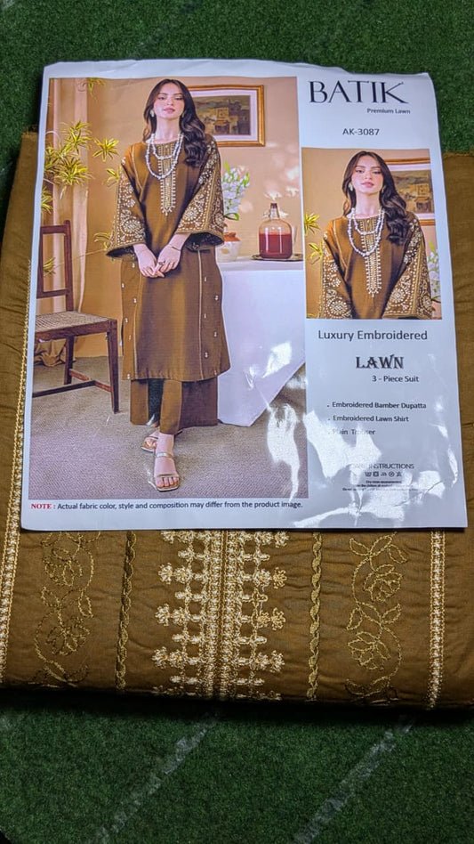 Celestial Elegance – Fully Embroidered Shirt & Dupatta with Gala Daman Patch and Plain Trouser