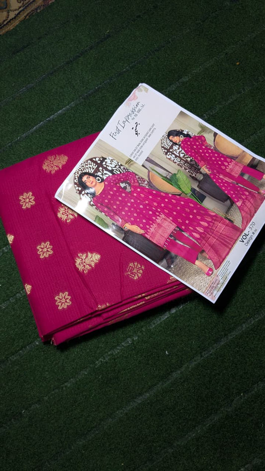 "Aurora Luxe – Broshia Lawn 3-Piece Matching Elegance"