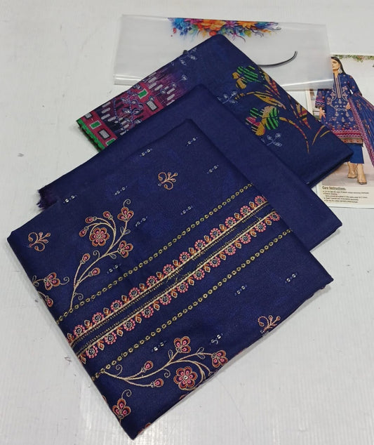 Digital Dhanak Collection 2025 | Full Front Embroidery | Winter Luxury”